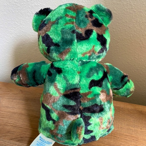 Build A Bear Workshop Camo Plush Military Army Green Teaddy Bear 17” Tall - Picture 4 of 7